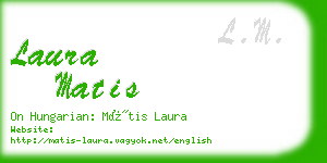 laura matis business card